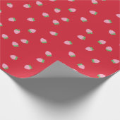 Erdbeerpapier Geschenkpapier (Ecke)