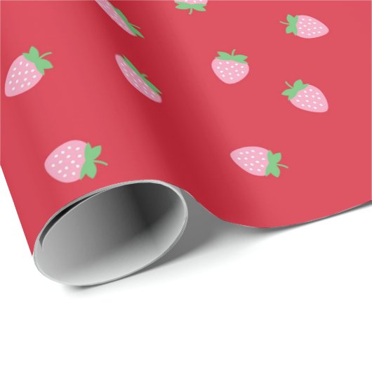 Erdbeerpapier Geschenkpapier (Rolleneckpunkt)