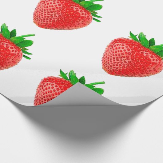 Erdbeerpapier Geschenkpapier (Ecke)
