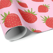 Erdbeerpapier Geschenkpapier (Rolleneckpunkt)