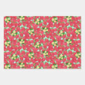 Erdbeerpapier Geschenkpapier Set (Vorderseite 3)