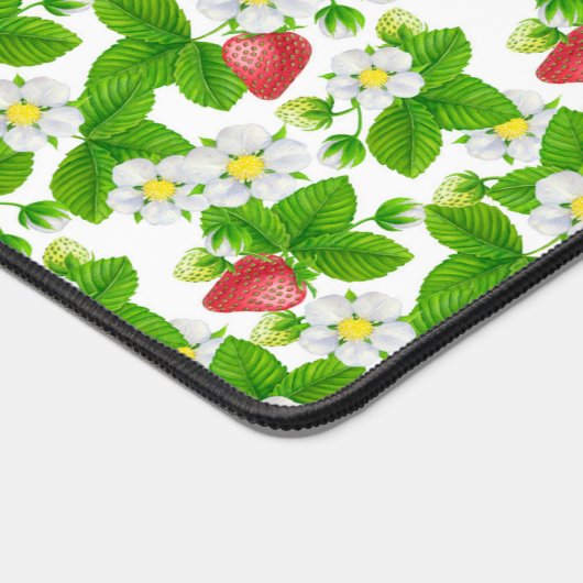 Erdbeerpapier Schreibtischunterlage (Ecke)