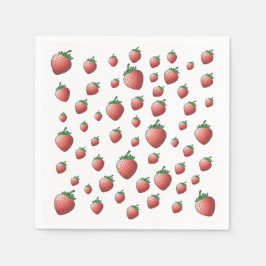 Erdbeerpapier Serviette