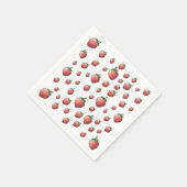 Erdbeerpapier Serviette (Ecke)
