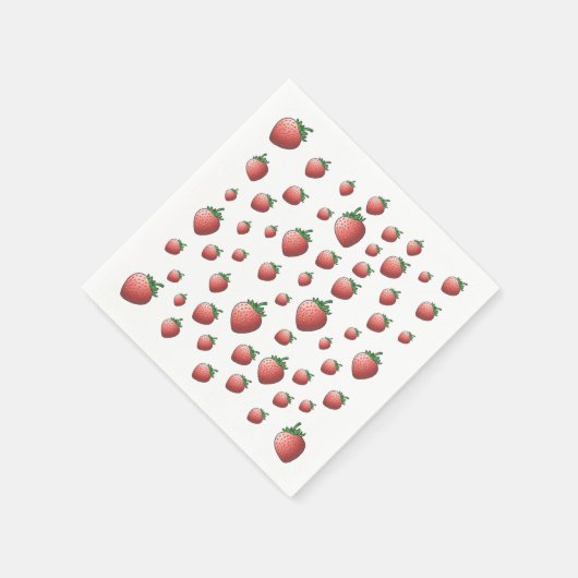 Erdbeerpapier Serviette (Ecke)