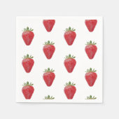 Erdbeerpapier-Serviette Serviette (Vorderseite)