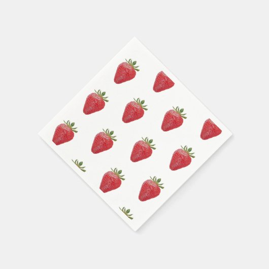 Erdbeerpapier-Serviette Serviette (Ecke)