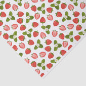 Erdbeerpapier - Weißes Weißbuch Seidenpapier (Ausschnitt)