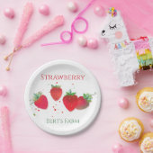 Erdbeerpapierplatte Pappteller (Party)