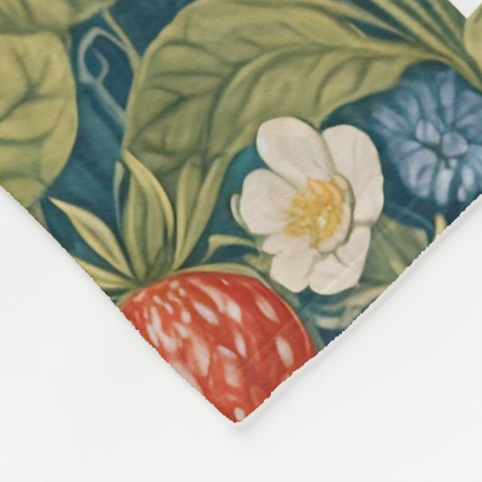 Erdbeerpflaster Fleecedecke (Ecke)