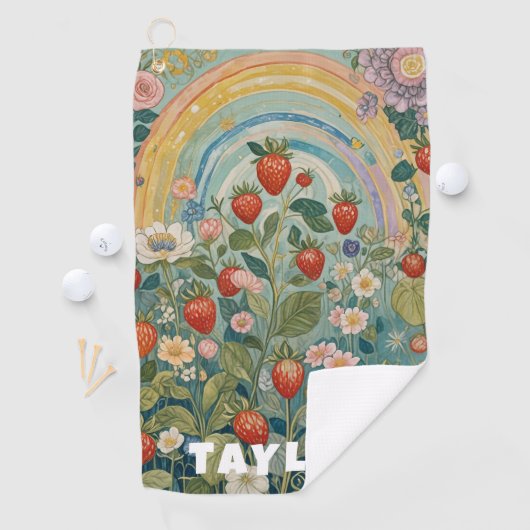 Erdbeerpflaster Golfhandtuch (Insitu)