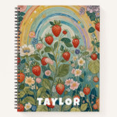 Erdbeerpflaster Notizblock (Vorderseite)