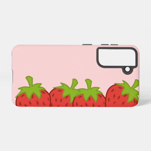Erdbeerphonecase Samsung Galaxy Hülle (Rückseite (Horizontal))