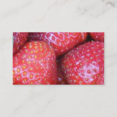 Erdbeerpicken Visitenkarte (Rückseite)