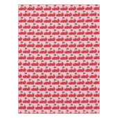 Erdbeerpie Slice Schnauze Creme No Bake Dessert Tischdecke (Vorderseite)