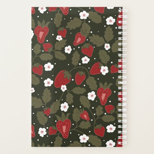 Erdbeerplaner | niedlicher Planer (Rückseite)