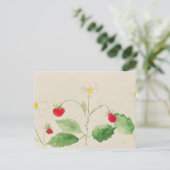 Erdbeerpostkarte Postkarte (Stehend Vorderseite)