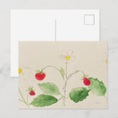 Erdbeerpostkarte Postkarte (Vorne/Hinten)