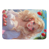 Erdbeerprinzessin Badematte (Vorderseite)