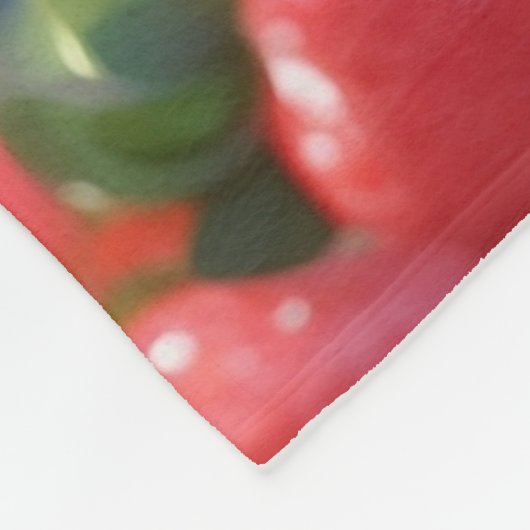 Erdbeerprinzessin Fleecedecke (Ecke)