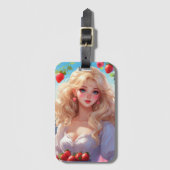 Erdbeerprinzessin Gepäckanhänger (Vorderseite Vertikal)