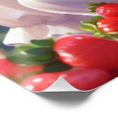 Erdbeerprinzessin Glossy Poster (Ecke)