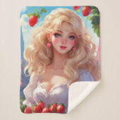 Erdbeerprinzessin Sherpadecke (Vorderseite)