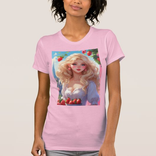 Erdbeerprinzessin T-Shirt (Vorderseite)