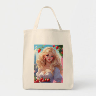 Erdbeerprinzessin Tragetasche
