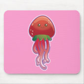 Erdbeerquallen Mousepad (Vorne)
