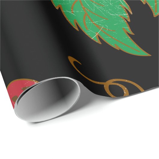 Erdbeerrebe-Packpapier Geschenkpapier (Rolleneckpunkt)