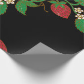 Erdbeerreben-Verpackungspapier Geschenkpapier (Ecke)