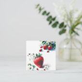 Erdbeerregister Begleitkarte (Stehend Vorderseite)