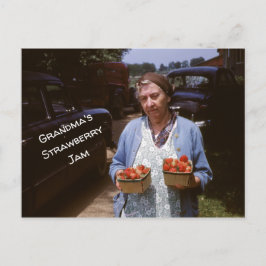 Erdbeerrezept Oma Frische Erdbeeren Alt Postkarte