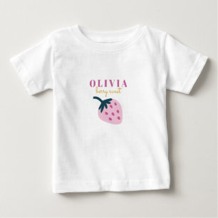 Erdbeerrosa Baby T-shirt