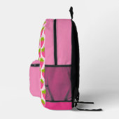 Erdbeerrosa Bedruckter Rucksack (Rechts)