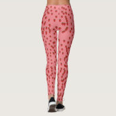 Erdbeerrosa Leggings (Rückseite)