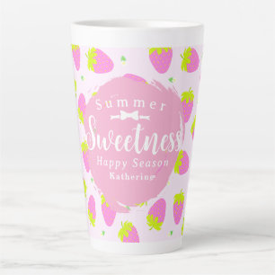 Erdbeerrosa Milchtasse