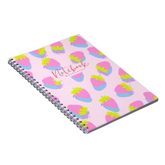 Erdbeerrosa Notizblock (Rechte Seite)