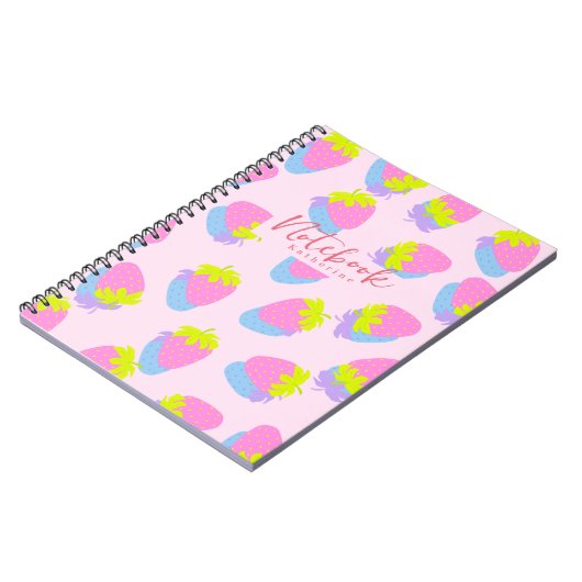 Erdbeerrosa Notizblock (Linke Seite)