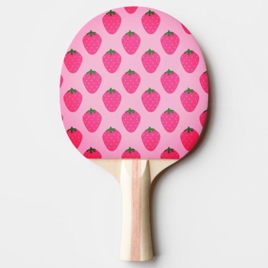 Erdbeerrosa Pingpongpaddel Tischtennis Schläger (Rückseite)
