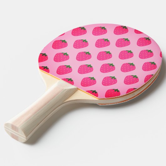 Erdbeerrosa Pingpongpaddel Tischtennis Schläger (Vorderseite)