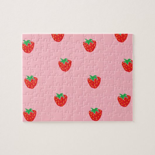 Erdbeerrosa Puzzle (Horizontal)