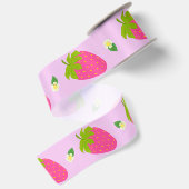 Erdbeerrosa Satinband (Rückseite)