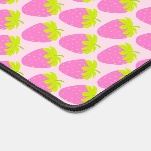 Erdbeerrosa Schreibtischunterlage (Ecke)