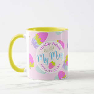 Erdbeerrosa Tasse