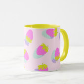 Erdbeerrosa Tasse (VorderseiteRechts)