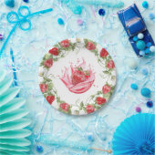 Erdbeerrot Pappteller (Party)