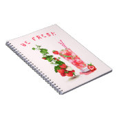 Erdbeersaft Cool Drink Frucht Notebook Notizblock (Rechte Seite)