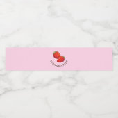 Erdbeersaft Wasserflaschenetikett (Einzelnes Label)